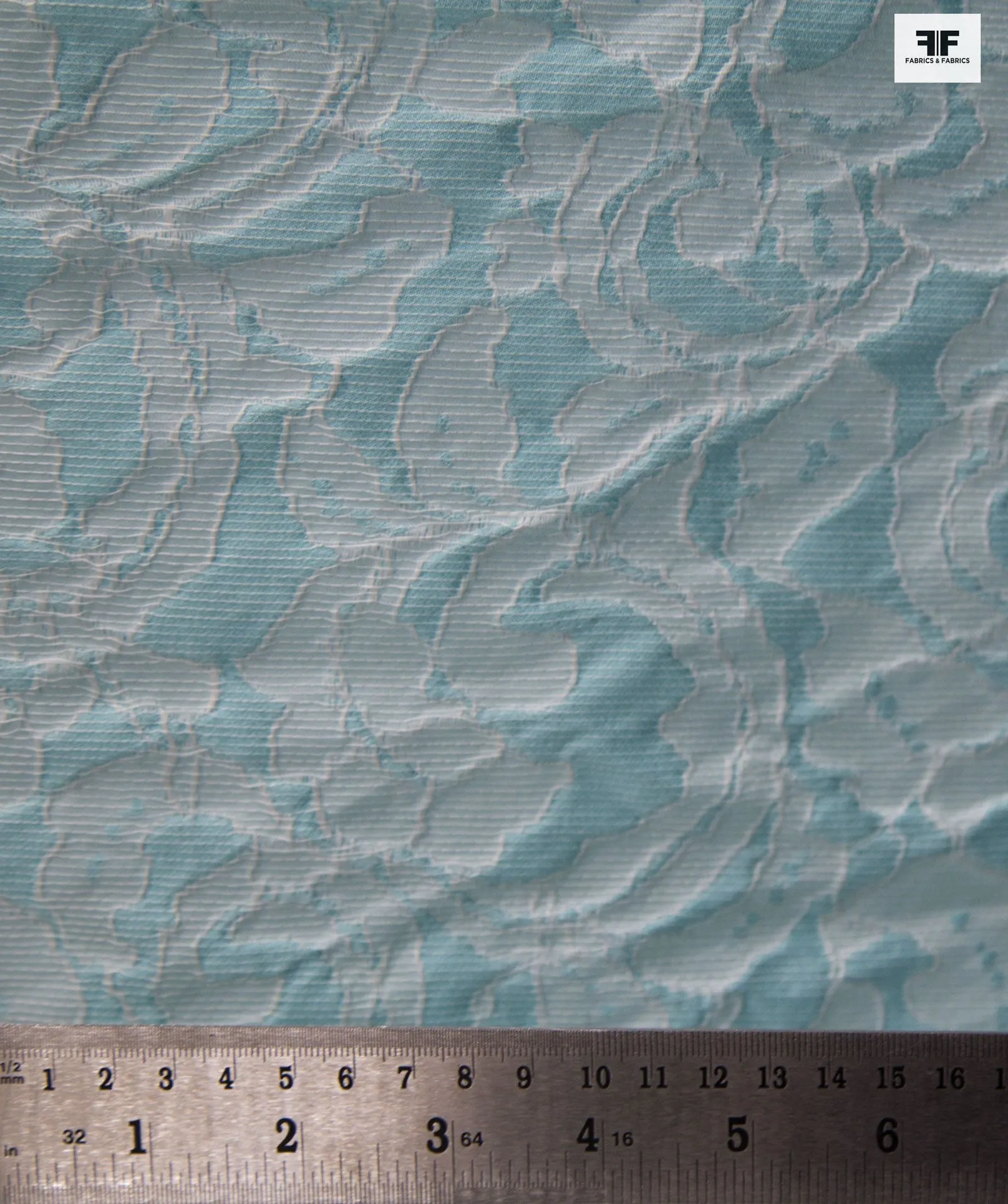 Floral Woven Brocade - Turquoise