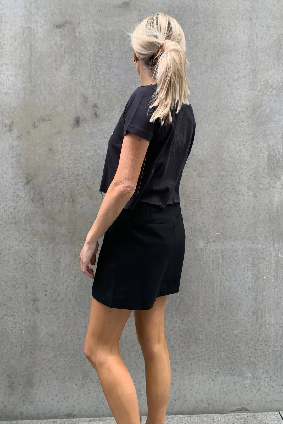 Freedom Festival Crop Tee Black