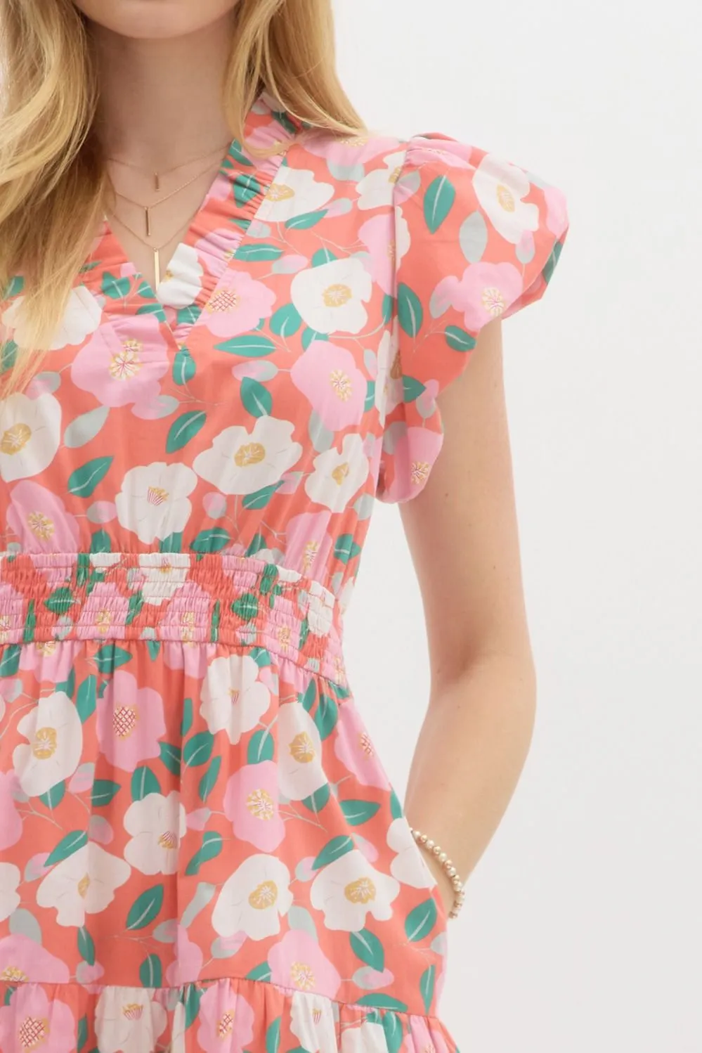 Graceful Garden Midi Dress
