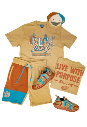 Greatness Within Patchwork Shirt, Shorts, Hat and Sneaker Combo