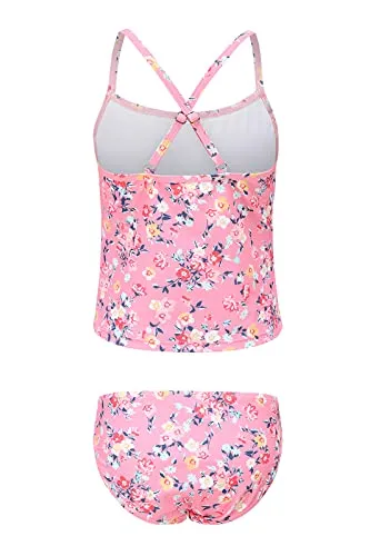 HowJoJo Big Girls Two Piece Tankini Swimsuit Bathing Suit Swimwear Size 14/7-16
