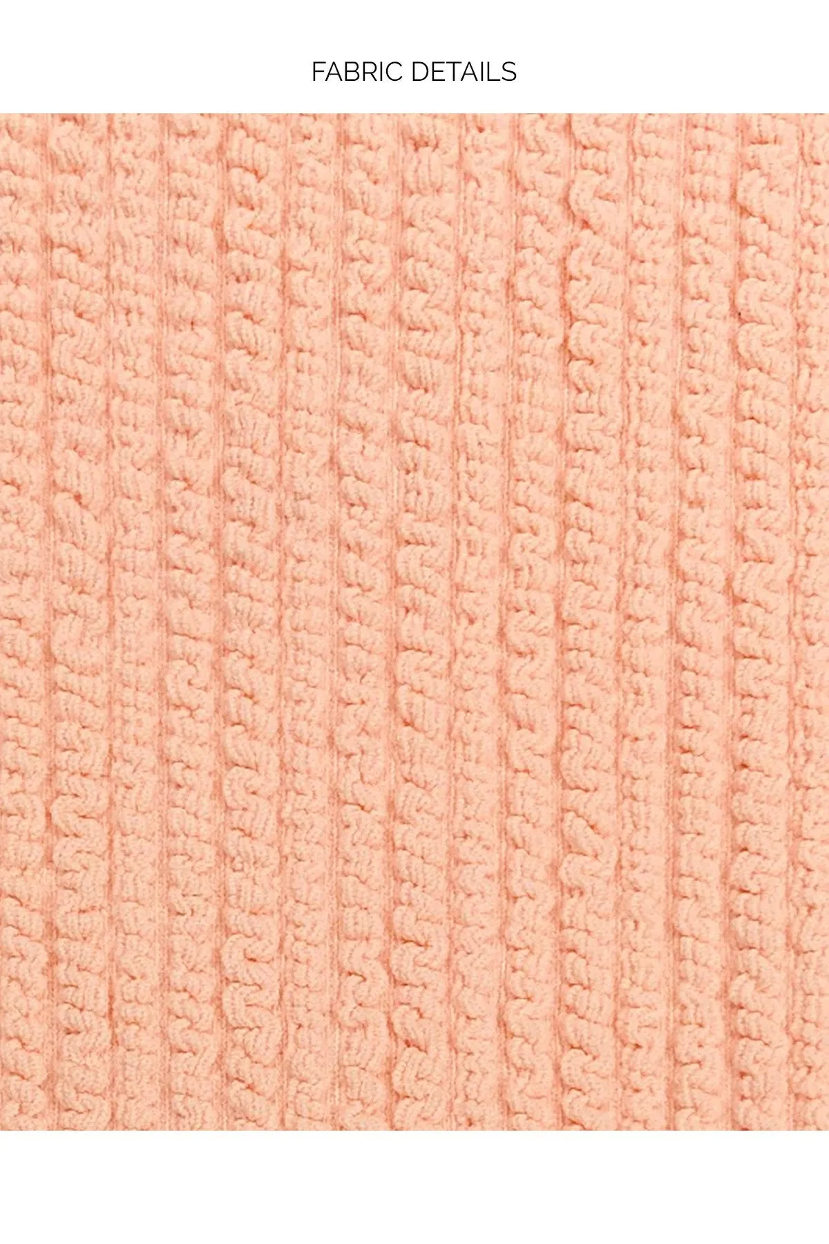 Jagged Bombshell Laced Bralette Bikini Top in Peachin
