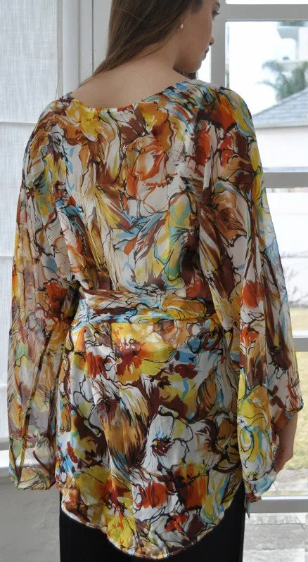 Kaftan Blouse Autumn Leaves- SALE