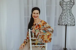 Kaftan Blouse Autumn Leaves- SALE