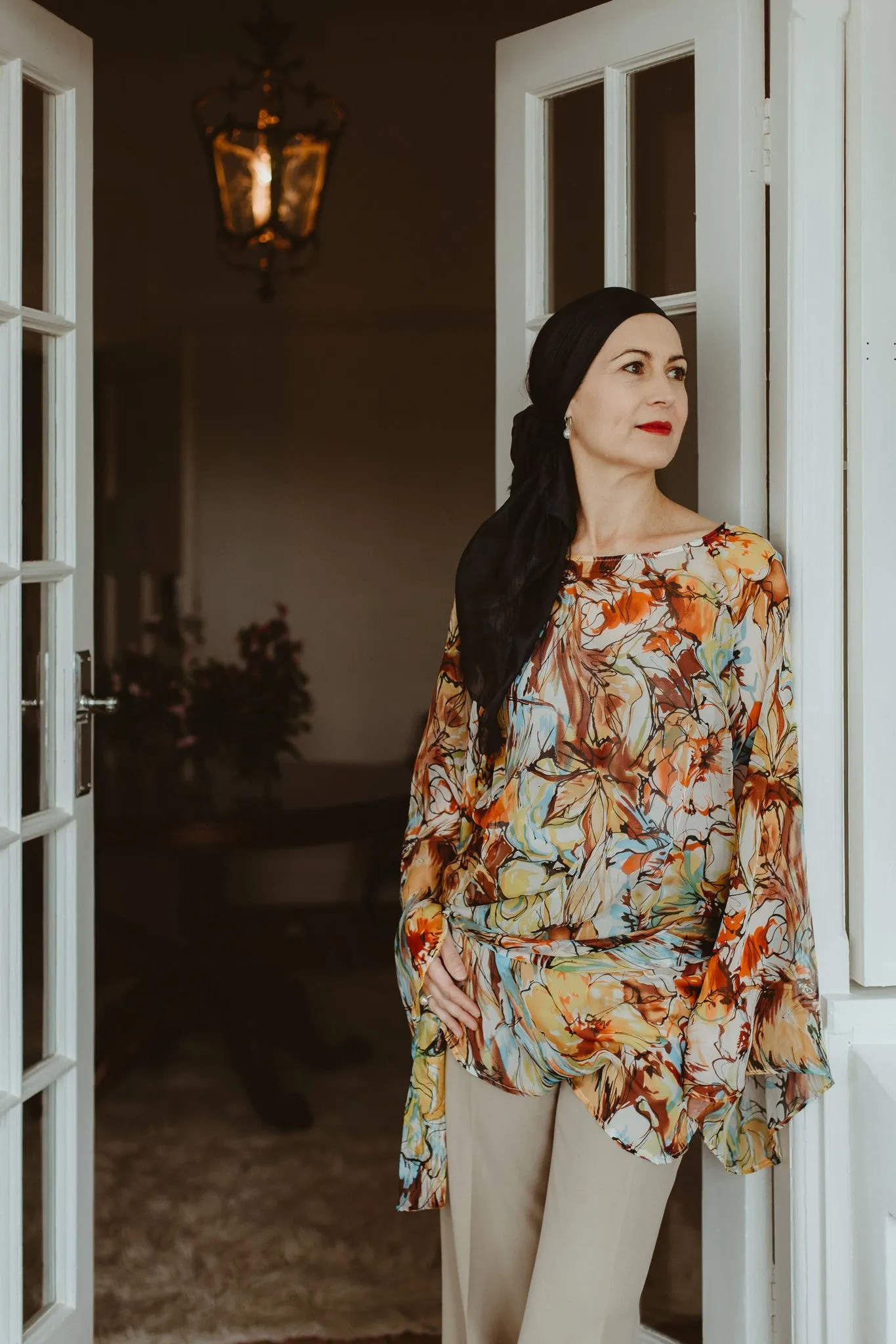 Kaftan Blouse Autumn Leaves- SALE