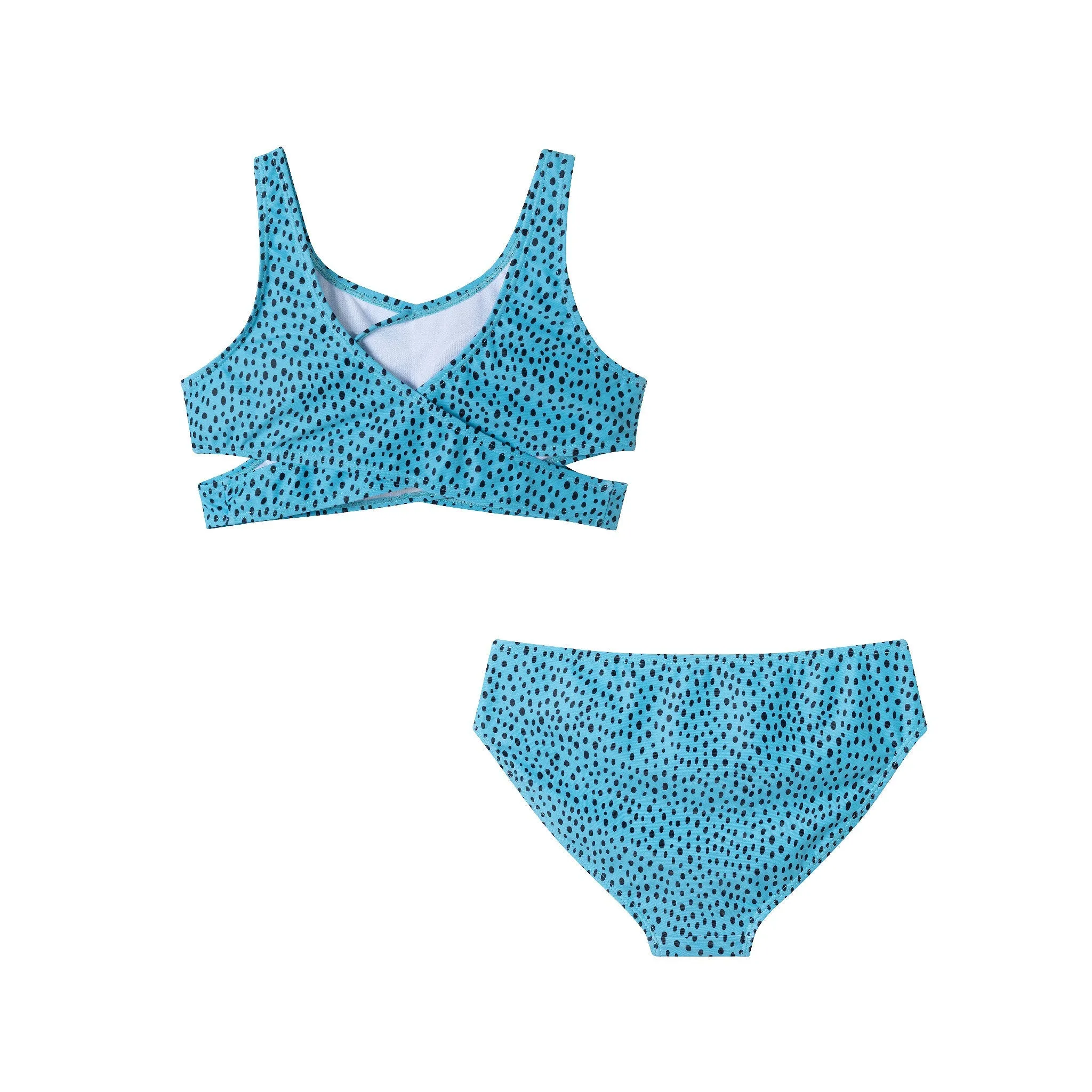 Kids (7-16) Two Piece Swim Suit | Dotted