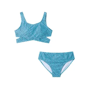 Kids (7-16) Two Piece Swim Suit | Dotted