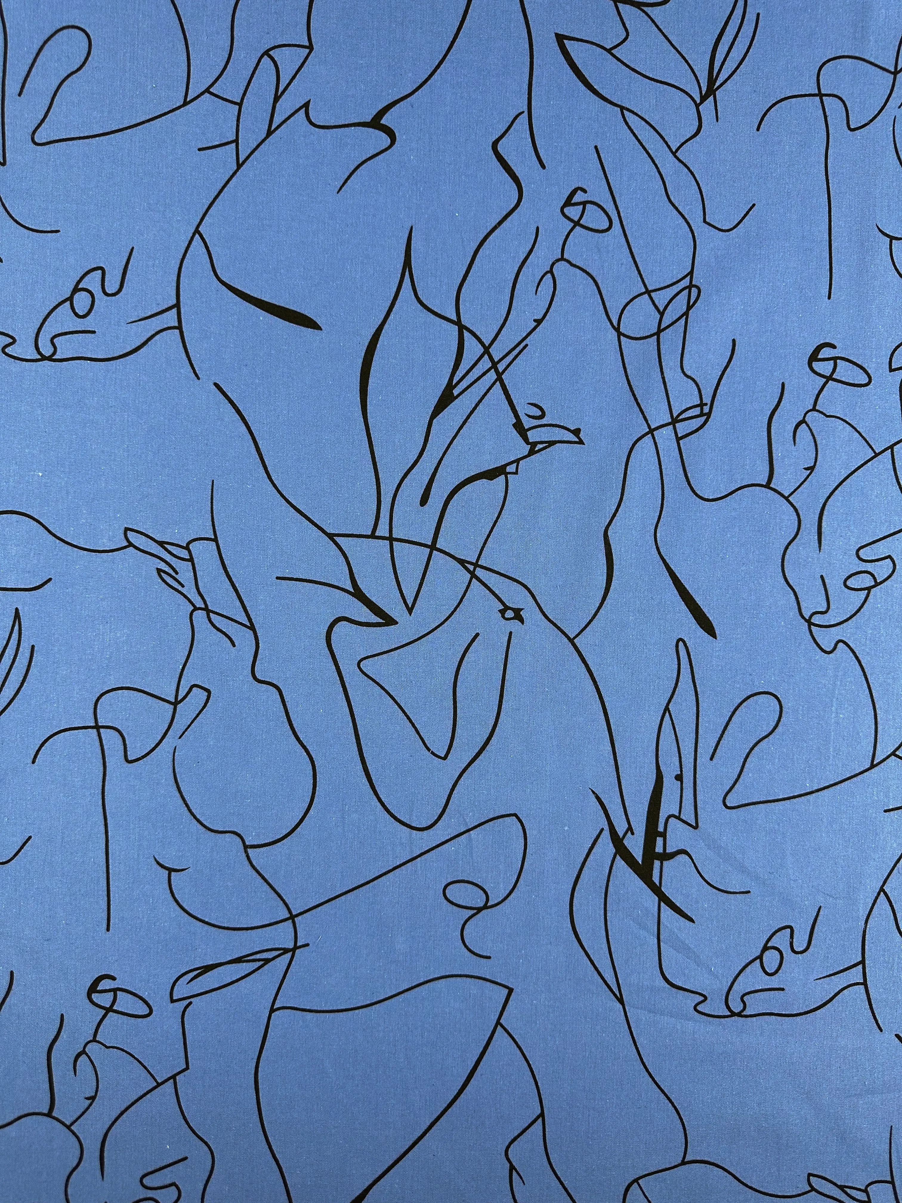 Linen Blend - Blue Yonder - 147cm