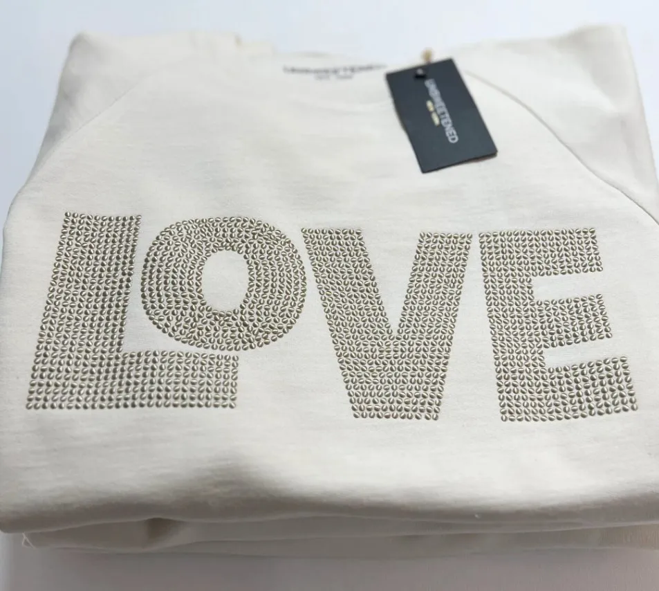 LOVE Oversized Sweatshirt Champagne
