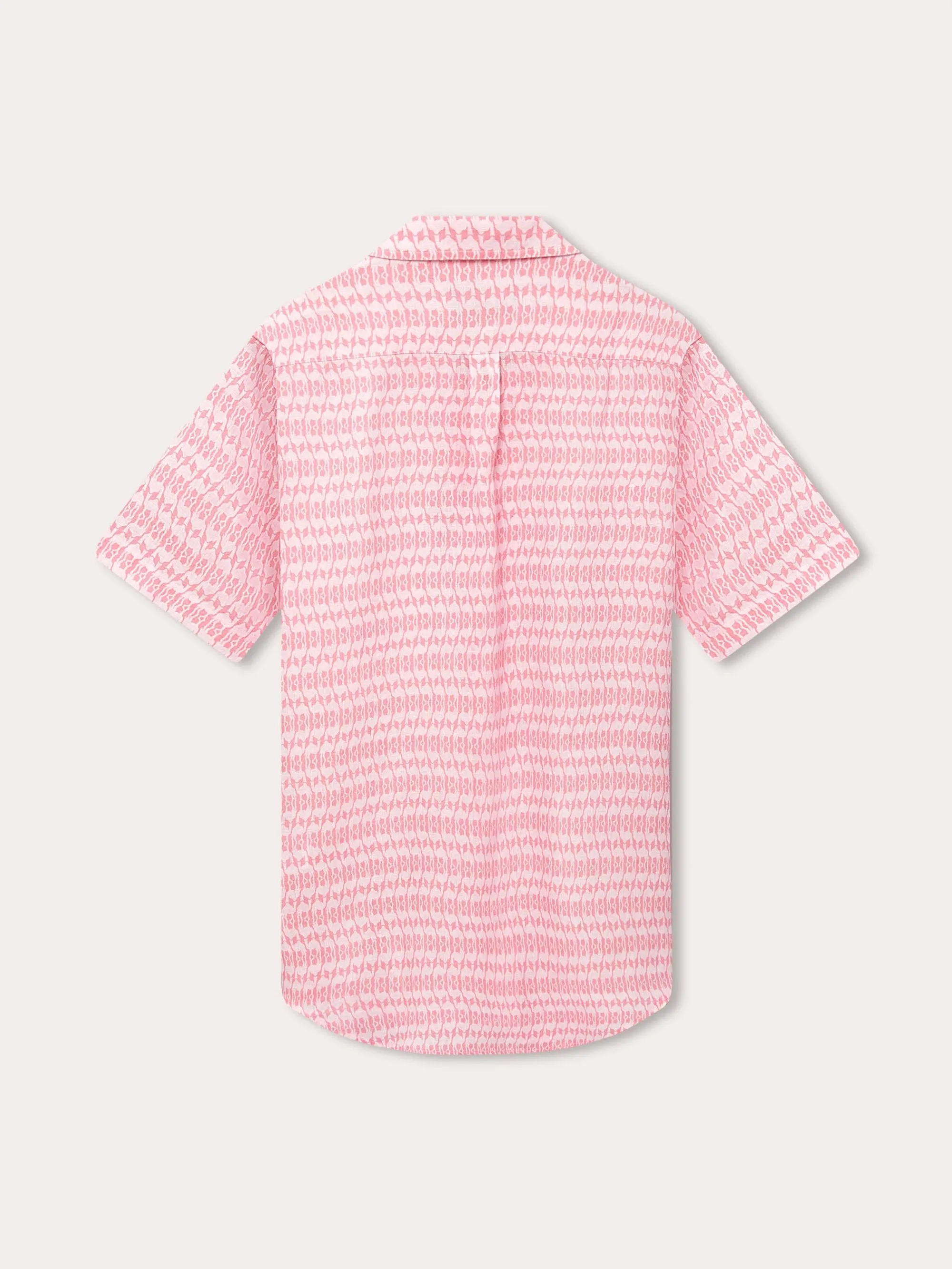Men's Camel Mirage Pink Arawak Linen Shirt