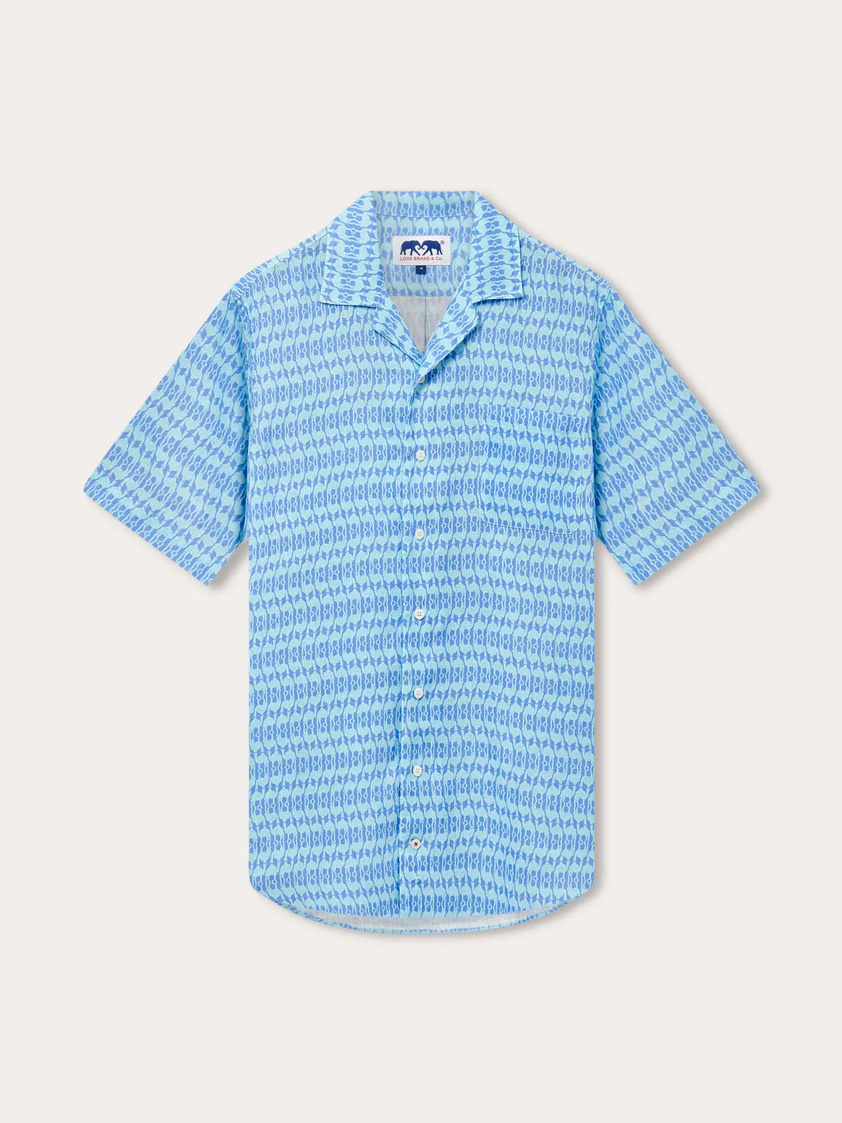 Men's Camel Mirage Sky Arawak Linen Shirt