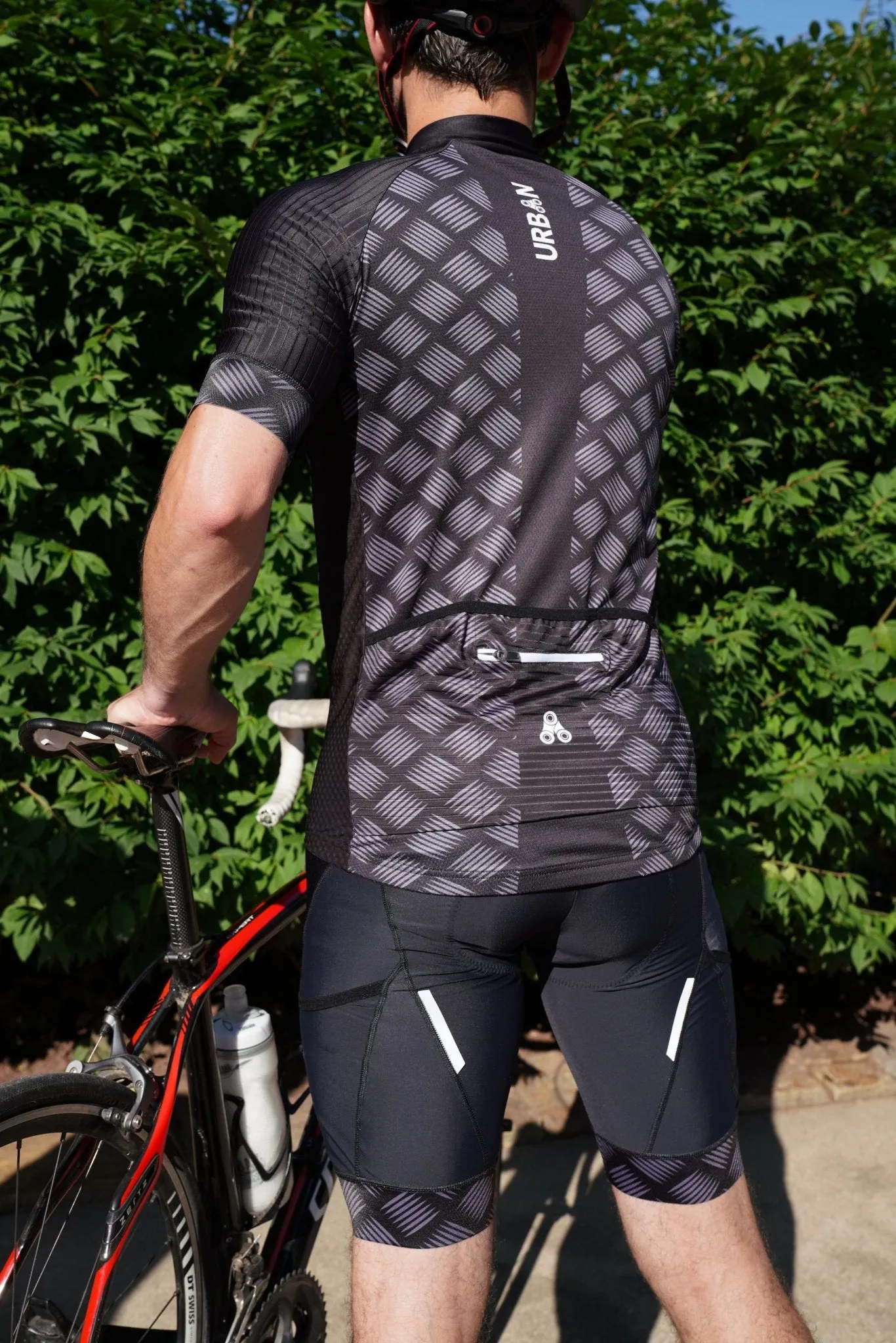 Men’s Pro Urban Cycling Carbide Short Sleeve Jerseys / Bib Shorts