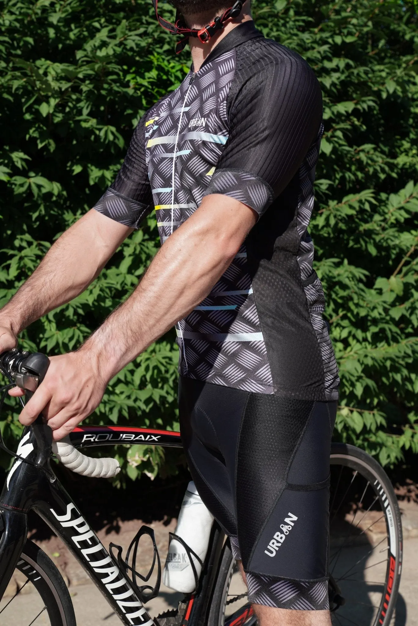 Men’s Pro Urban Cycling Carbide Short Sleeve Jerseys / Bib Shorts