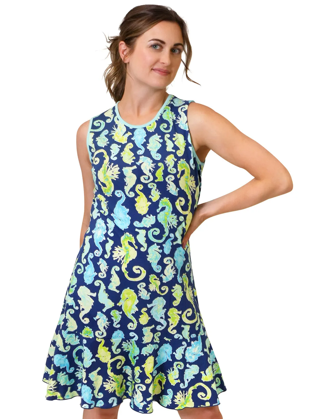 MJ Flounce Dress Neptune