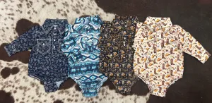 MontanaCo Infant Boy's Western Print Onesie