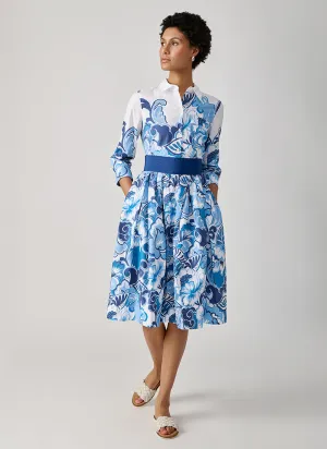 Nidina Long Sleeve Shirt Dress