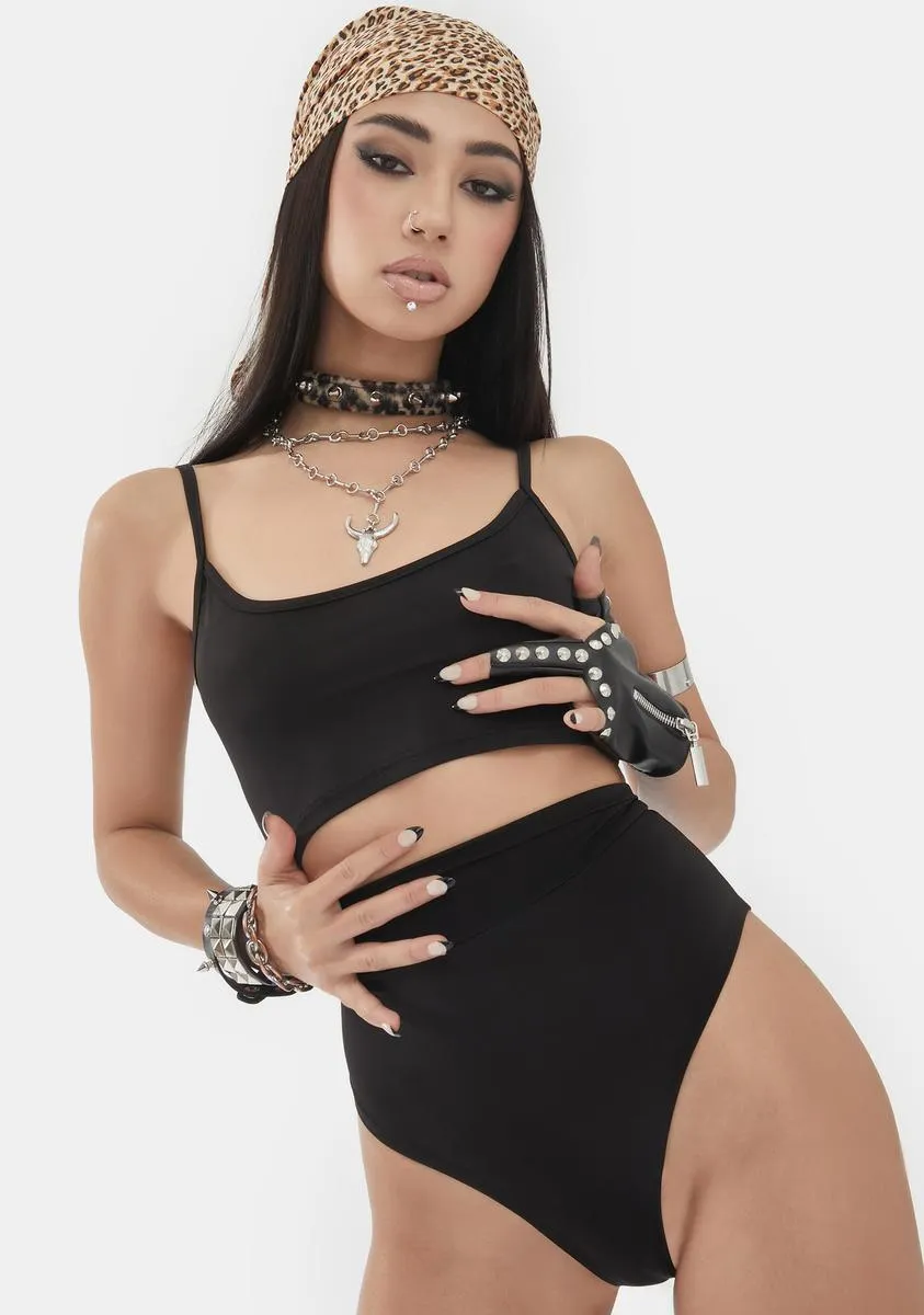 Noir Made For Me Shorts Set