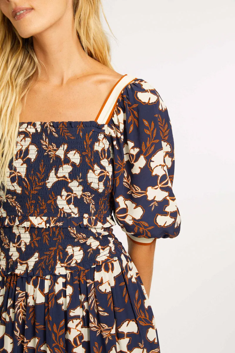 Oceane Ginko Block Print Dress