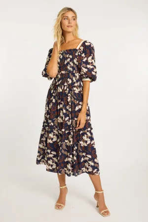 Oceane Ginko Block Print Dress