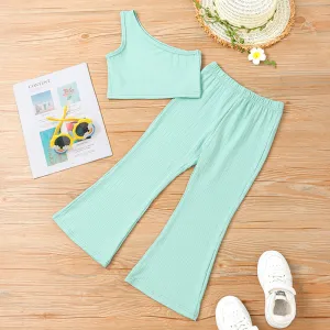 One Shoulder Top and Pants Set