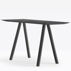 Pedrali Arki-table Fenix ARK107 200X79 cm. in black solid laminate