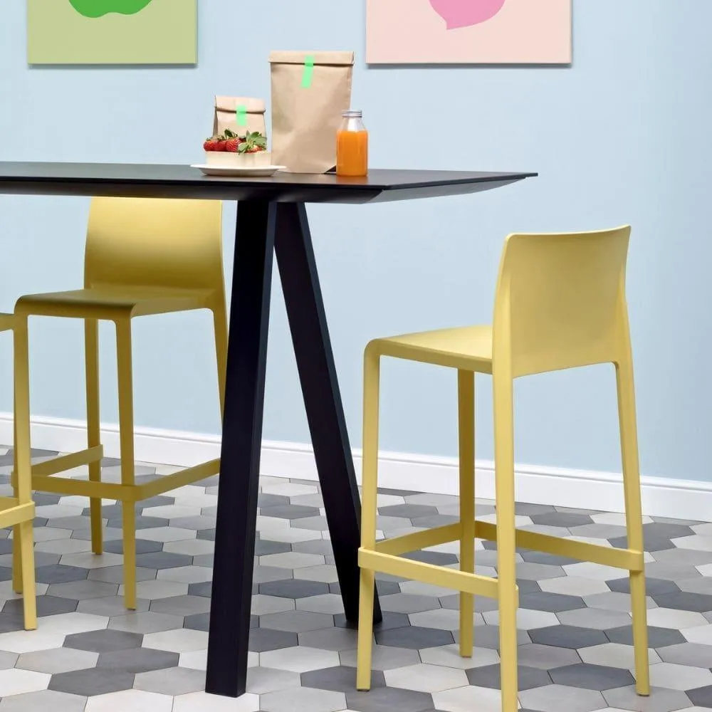 Pedrali Arki-table Fenix ARK107 200X79 cm. in black solid laminate