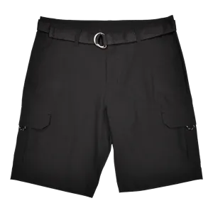 Performance Belted Cargo Short, Black