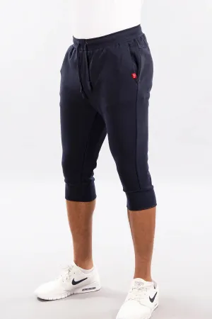 Performance Fleece Jogger Shorts - Navy
