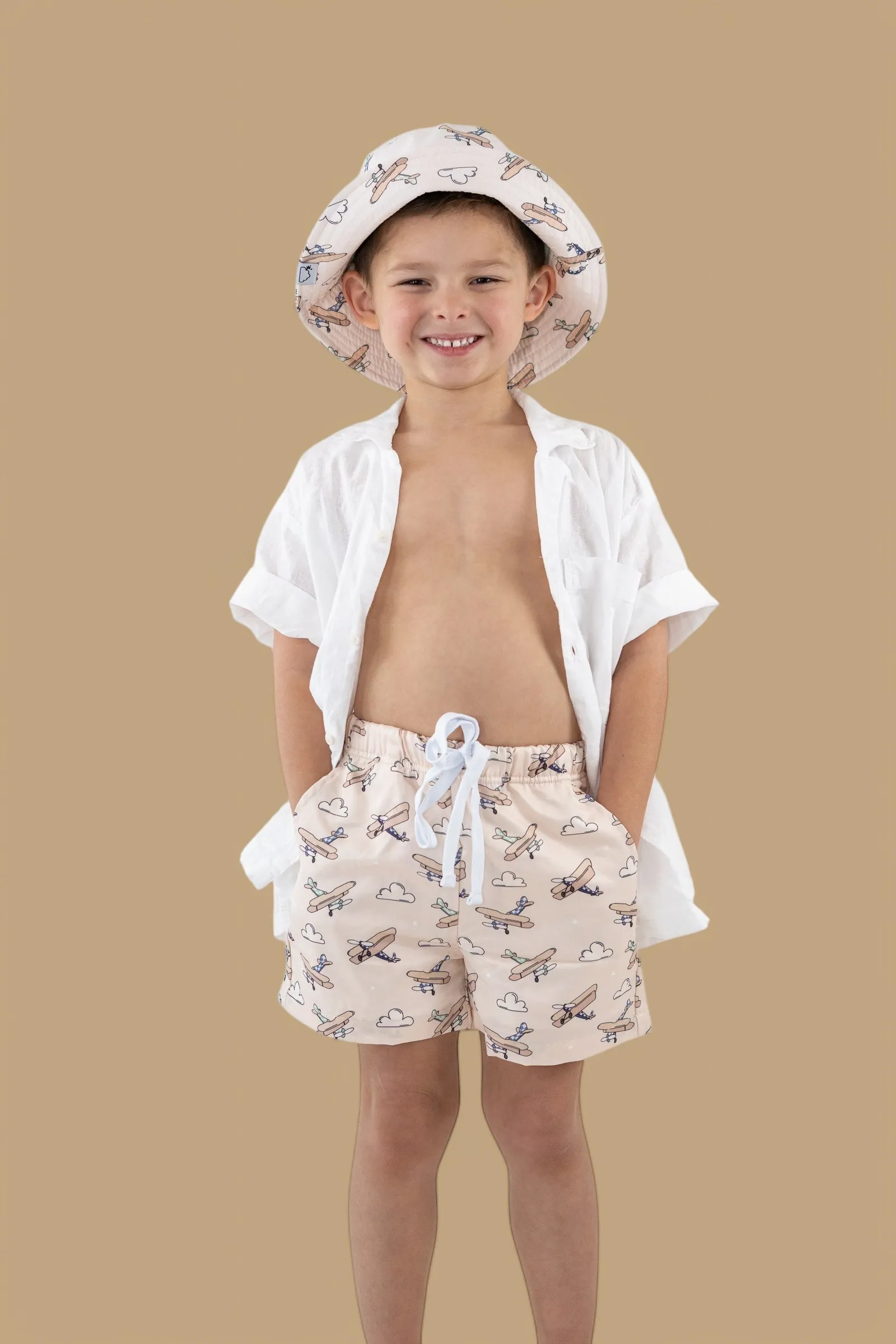 PLANE FUN BOY'S DREAM SWIM TRUNKS