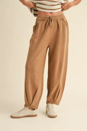 Pleated Bottom Knit Pants