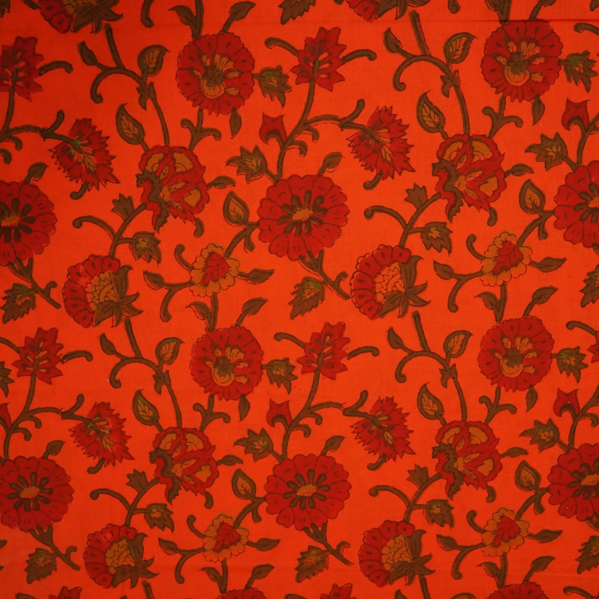 Red Handblock Print Cotton Fabric 894 RI-23830