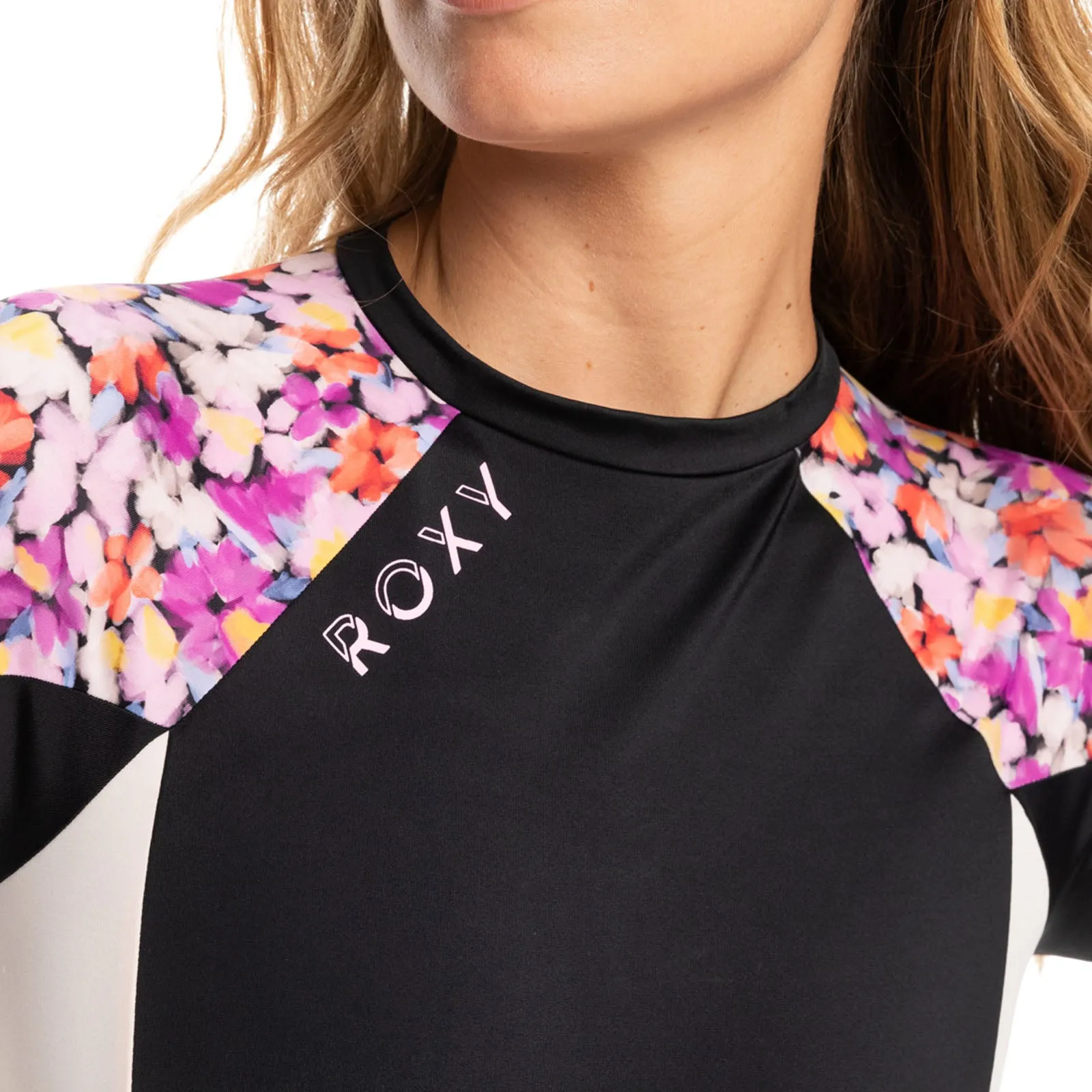 Roxy Womens Active Long Sleeve One Piece Swimsuit - Anthracite