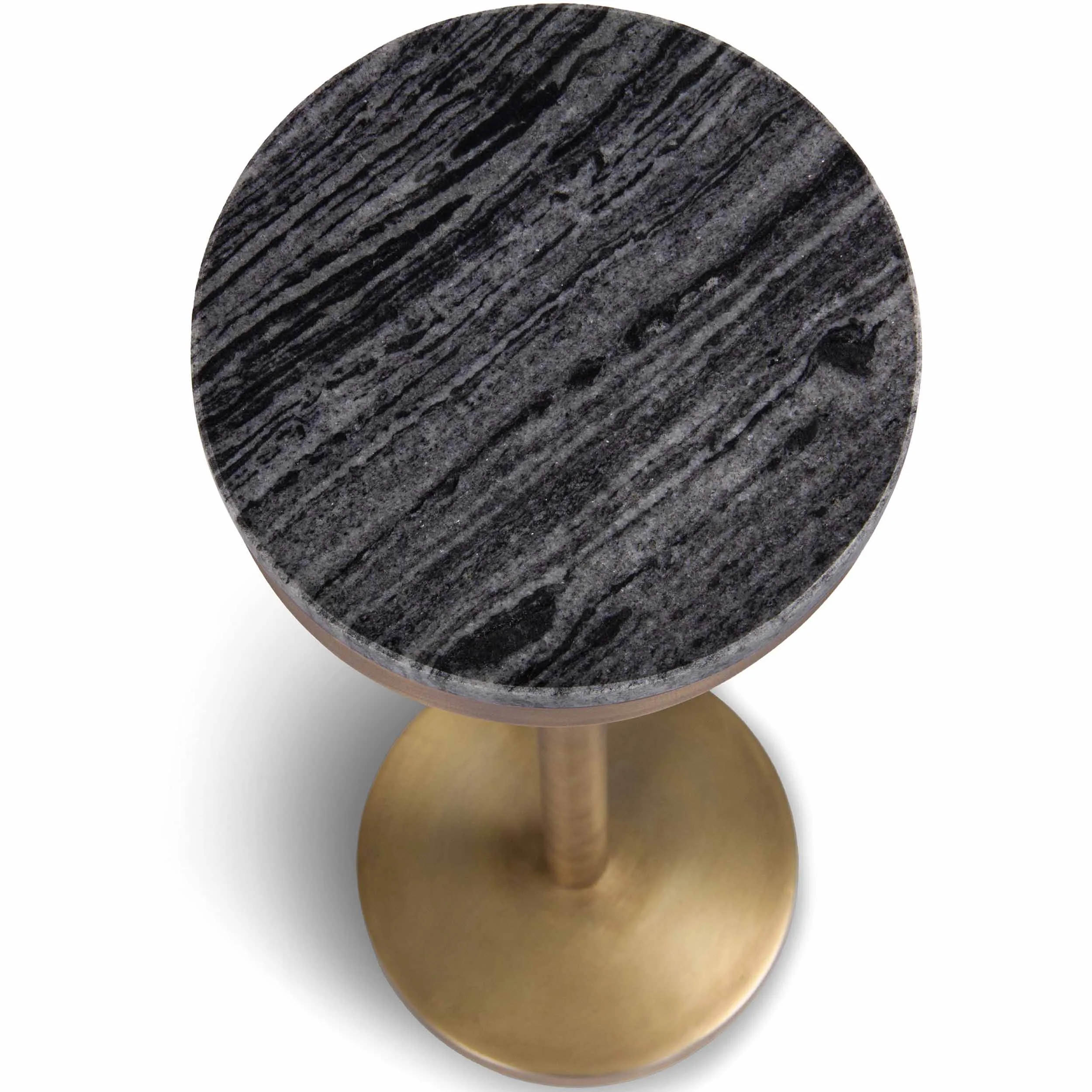 Shay Marble Drink Table, Forest Autumn