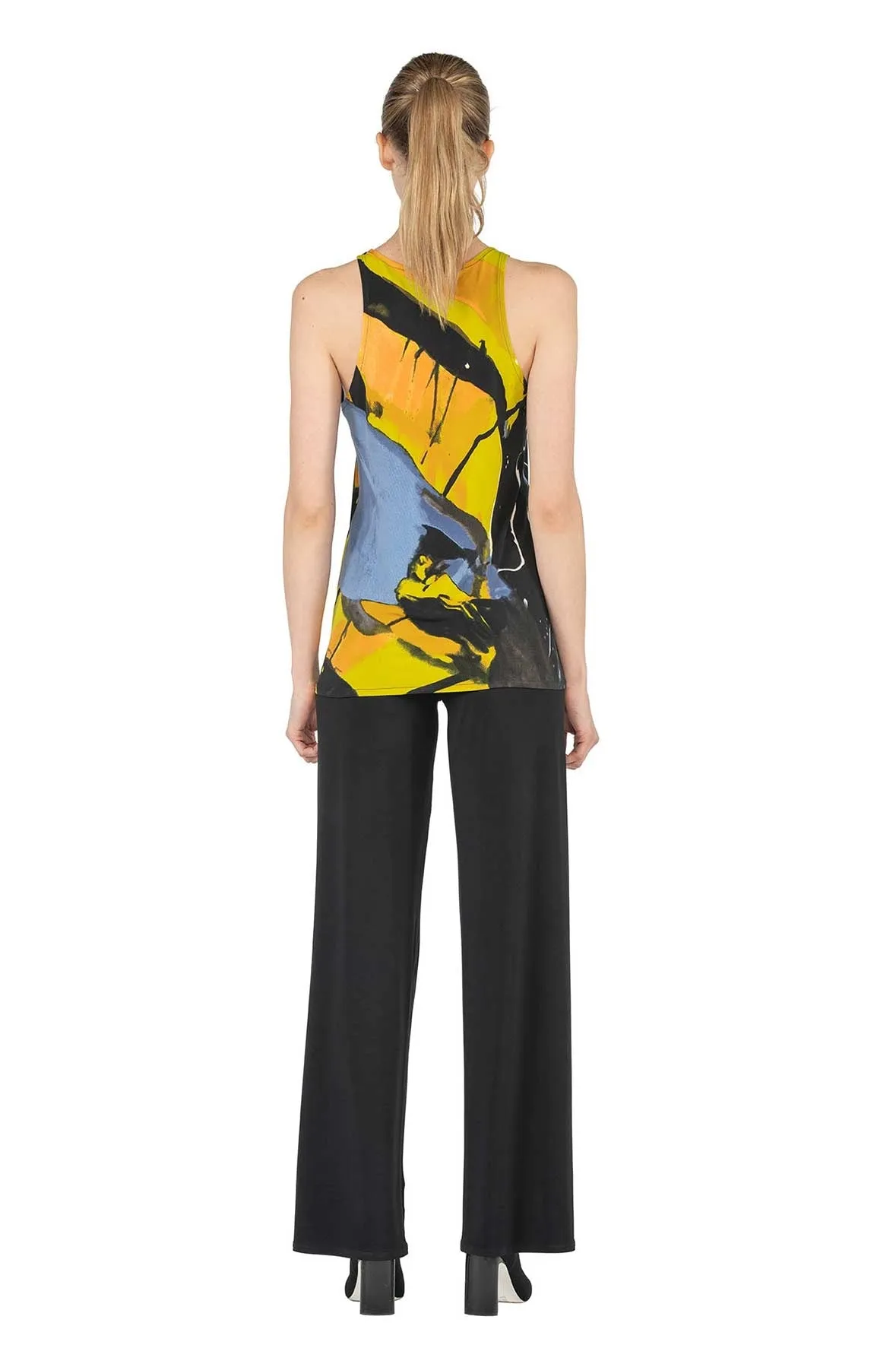 Single Layered Fitted Racer Back Tank Top