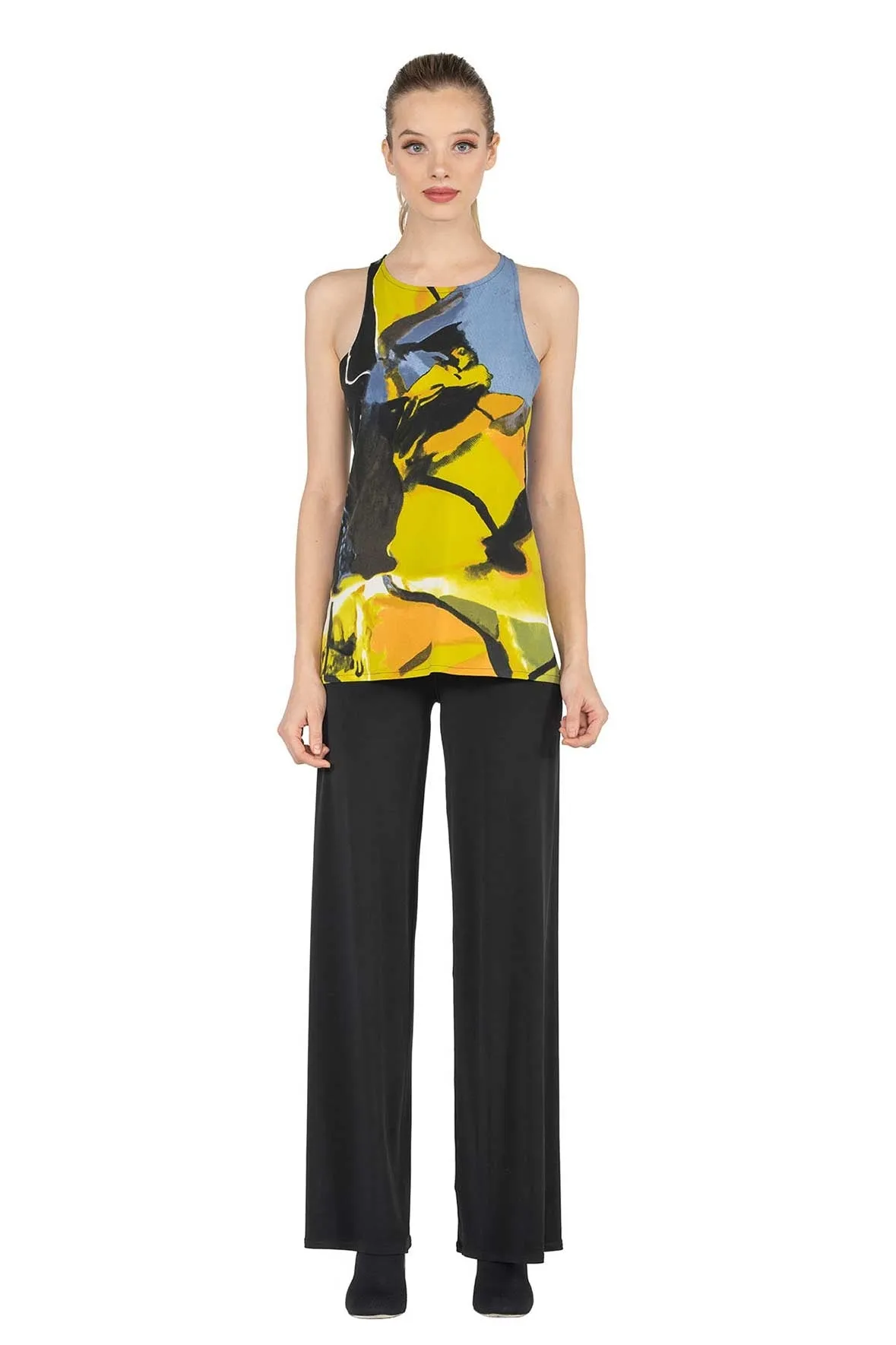 Single Layered Fitted Racer Back Tank Top
