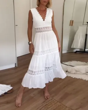 Stella | Lace V-Neck Dress