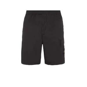 STONE ISLAND CARGO BERMUDA SHORTS BLACK