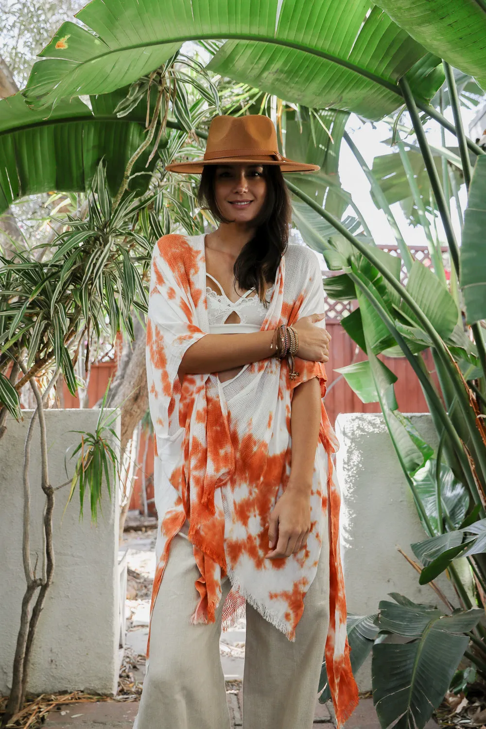 Summer Tie-Dye Boho Kimono
