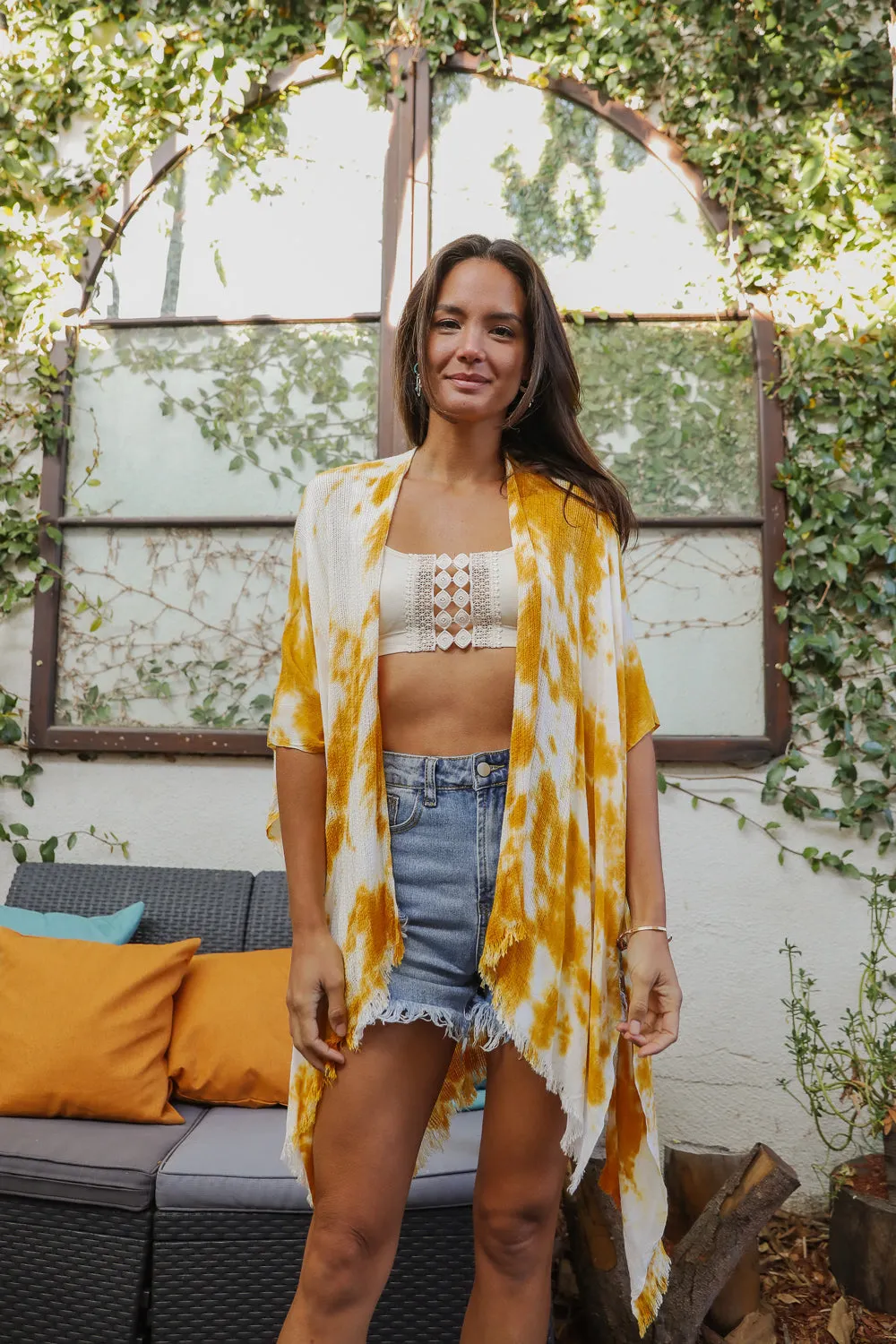 Summer Tie-Dye Boho Kimono