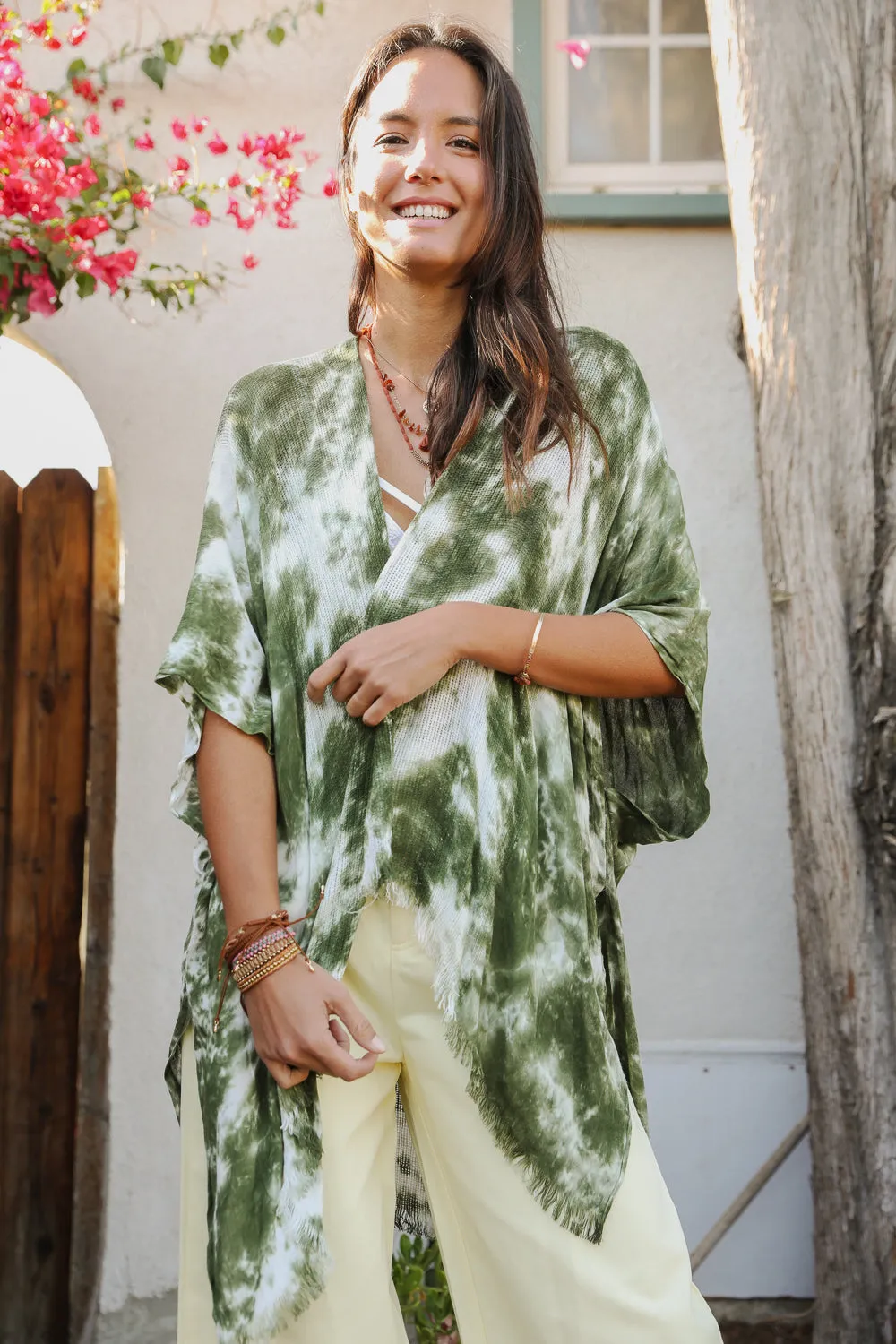 Summer Tie-Dye Boho Kimono