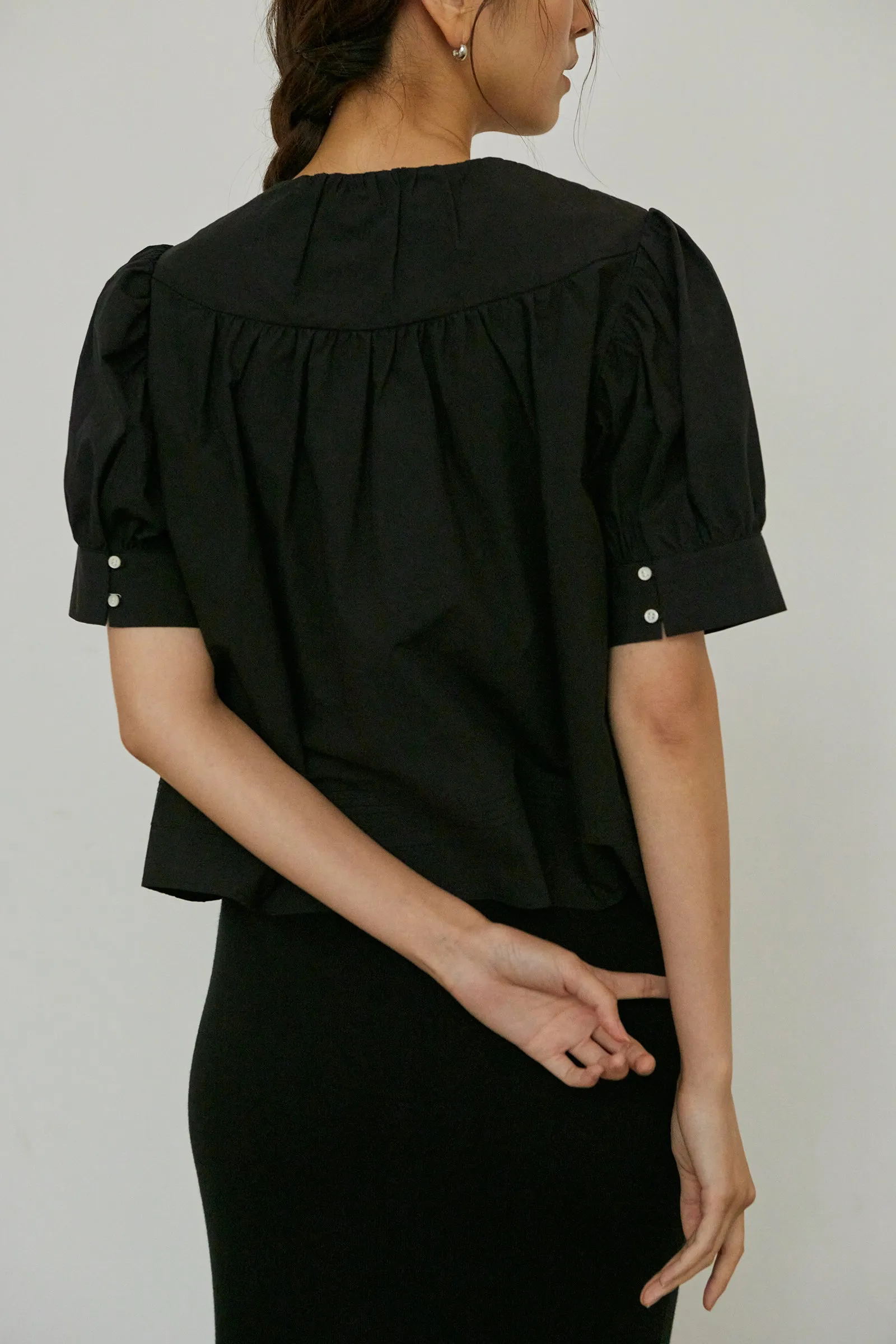 Teacake Blouse -- Crisp Cotton