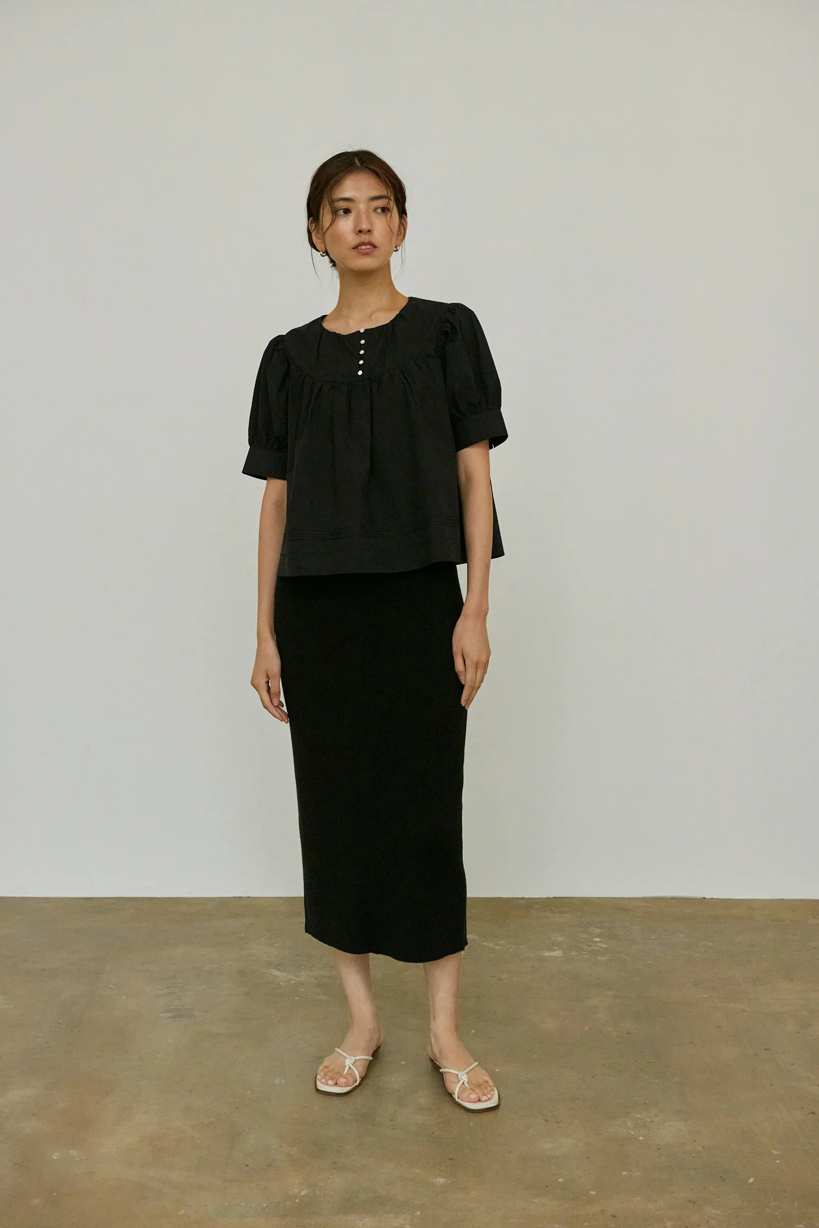 Teacake Blouse -- Crisp Cotton