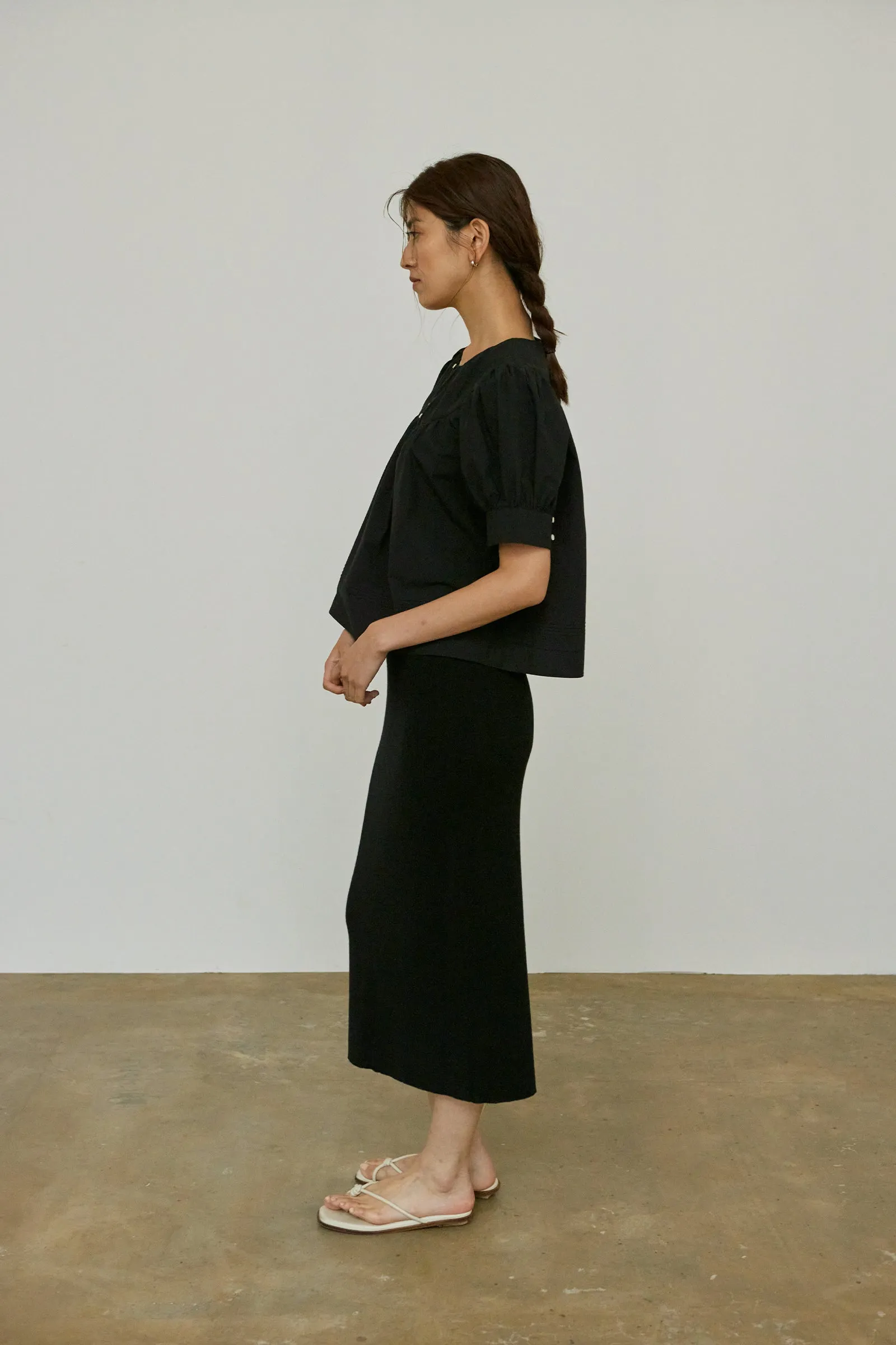 Teacake Blouse -- Crisp Cotton