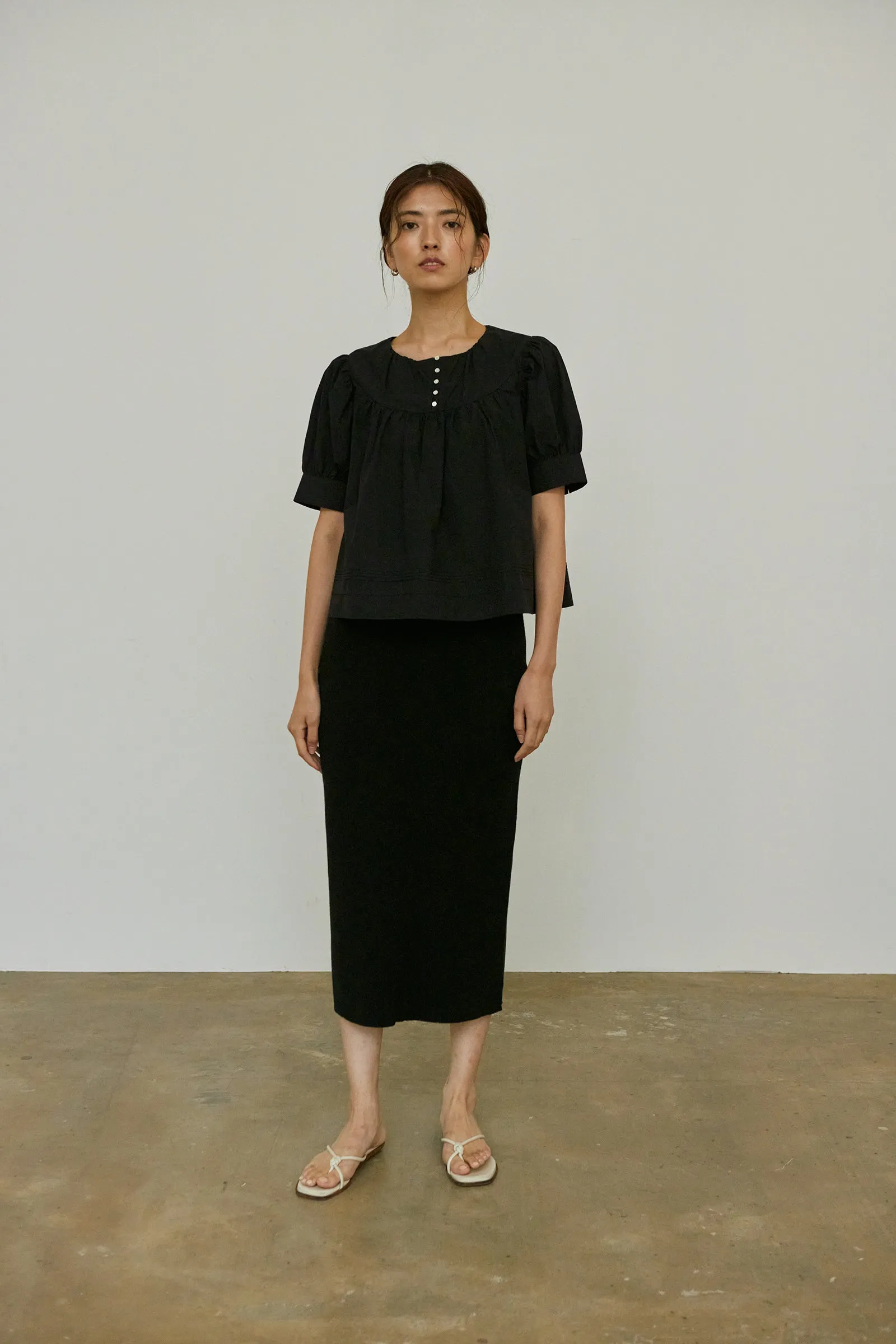 Teacake Blouse -- Crisp Cotton