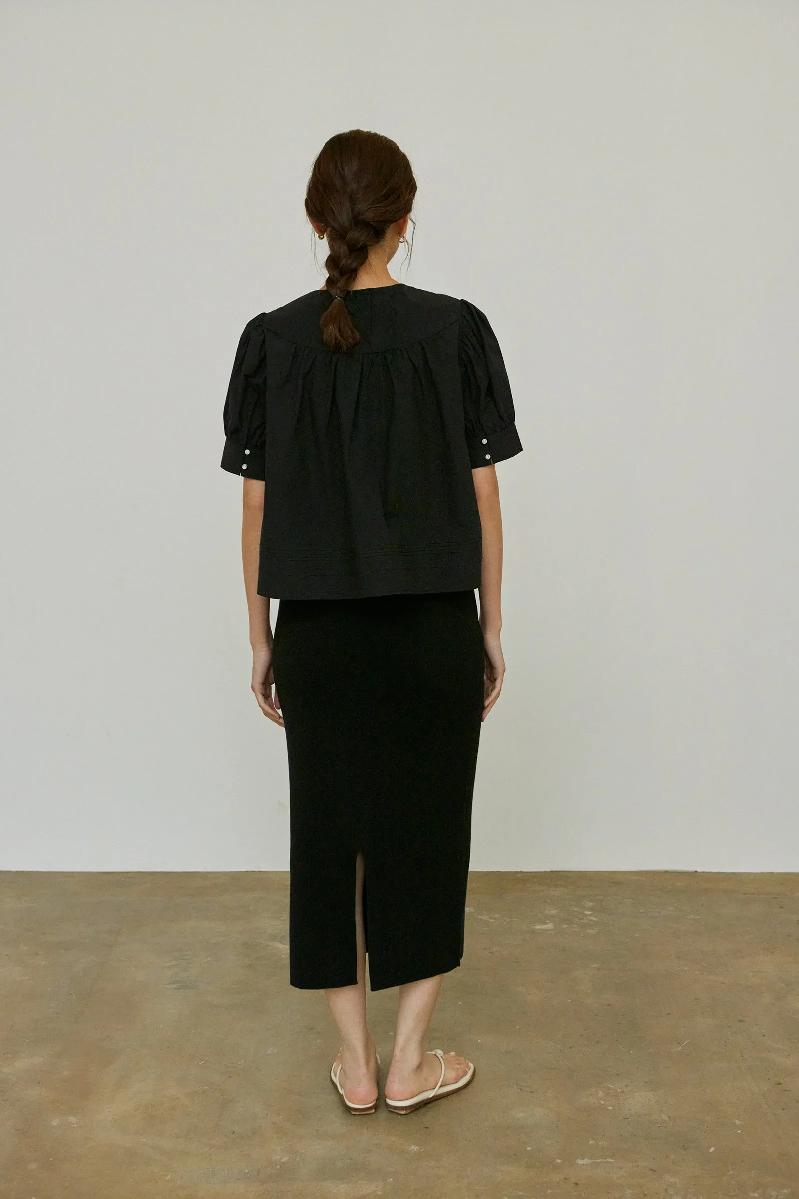 Teacake Blouse -- Crisp Cotton