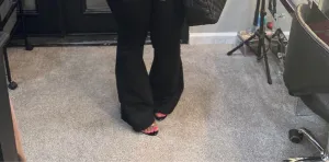 THE LUXE CLASSIC NK BLACK JEGGIN BELL BOTTOMS-NK113