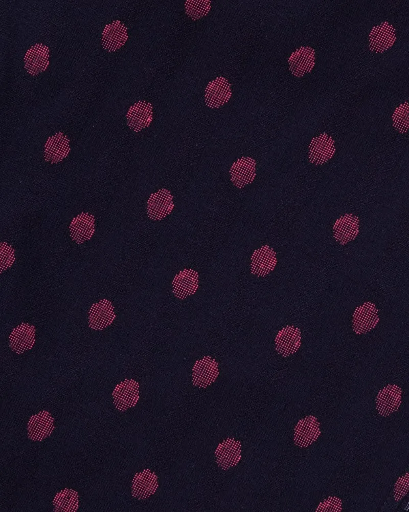 ToK Shorts, Kasuri Indigo with Red Dots