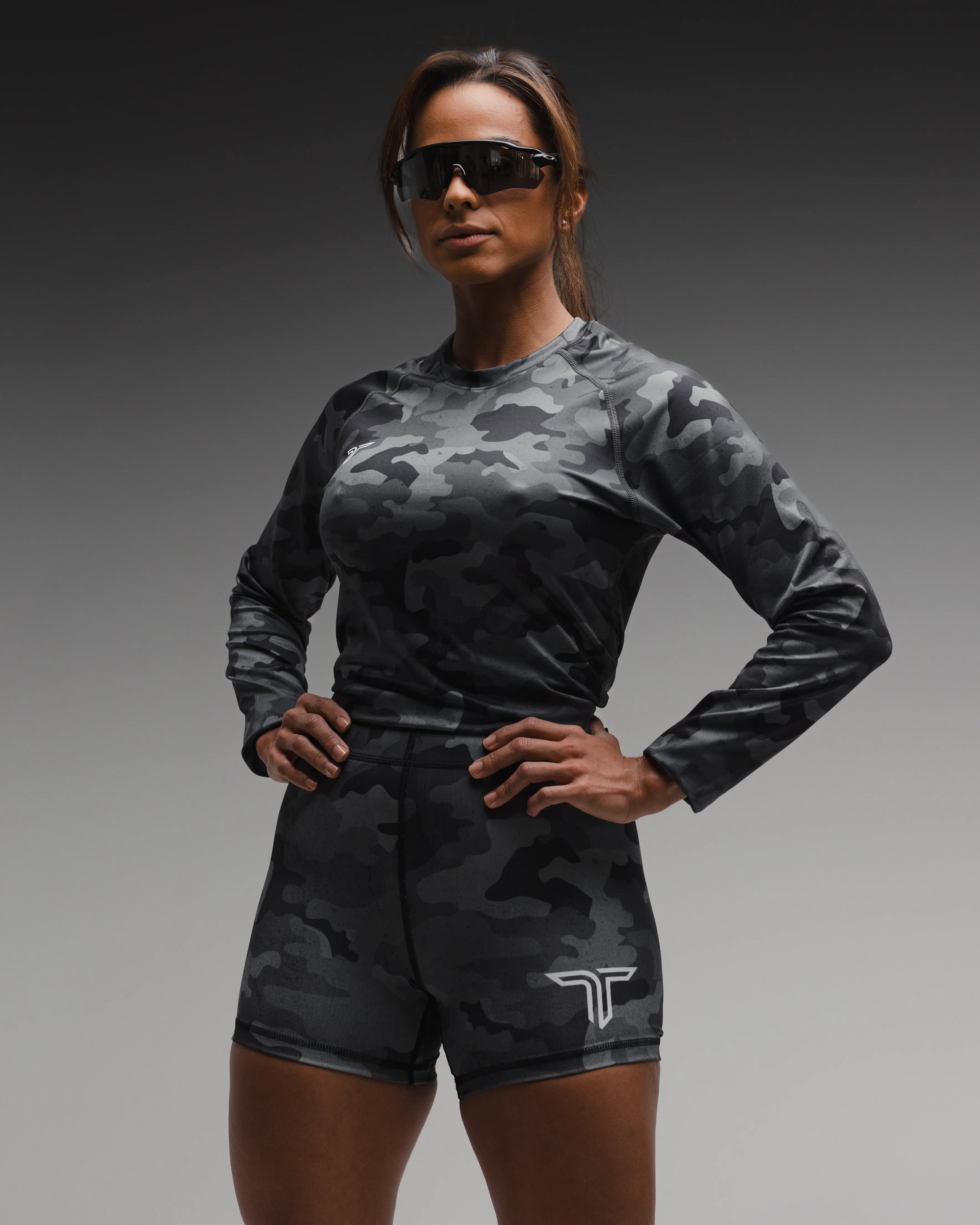 Urban Camo Women’s Compression Short- Black