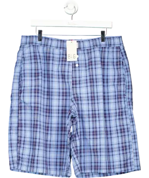Urban Outfitters Blue One-of-a-kind Longline Check Shorts UK XL