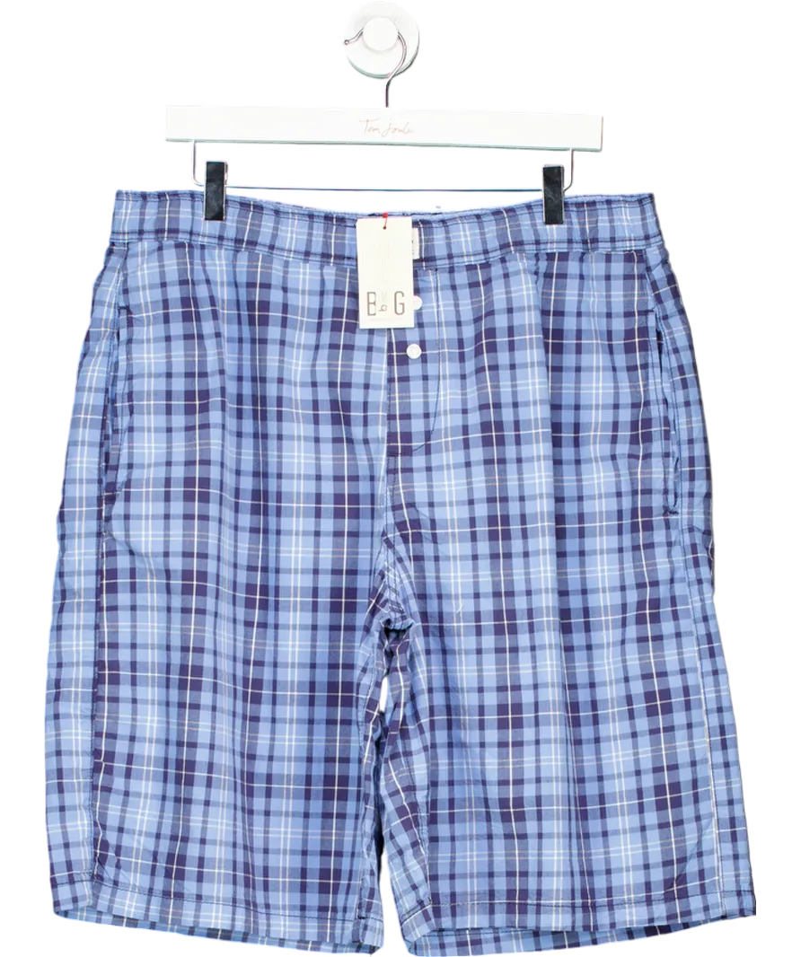 Urban Outfitters Blue One-of-a-kind Longline Check Shorts UK XL